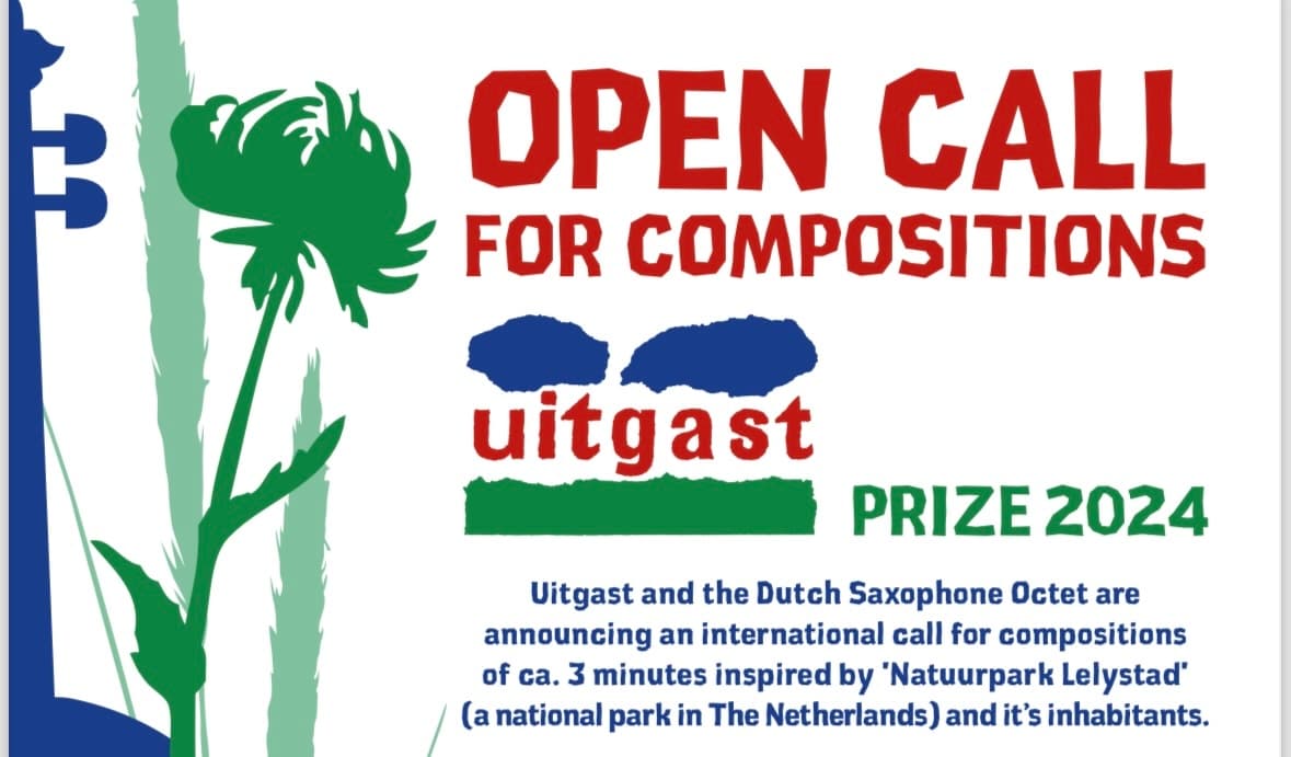 Composition Contest 2024 - Uitgast Festival - Open Call for compositions