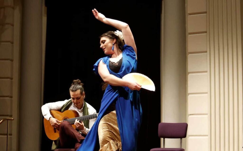 nuestro camino Miki Vos & Vicente José Santiago Flamenco guitaar & dans